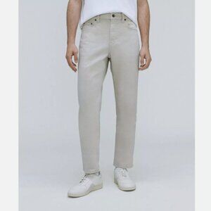 NEW Everlane Men The Classic Straight Jeans 30x32 Sand Cotton pants wonder beige